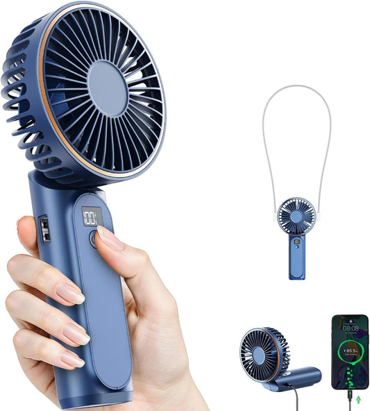 Portable Fan Folding 6 speed Desk Battery Power Outdoor Mini Fan