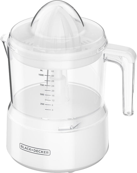 BLACK+DECKER Citrus Juicer Pressure Activate Pulp Control Juicer