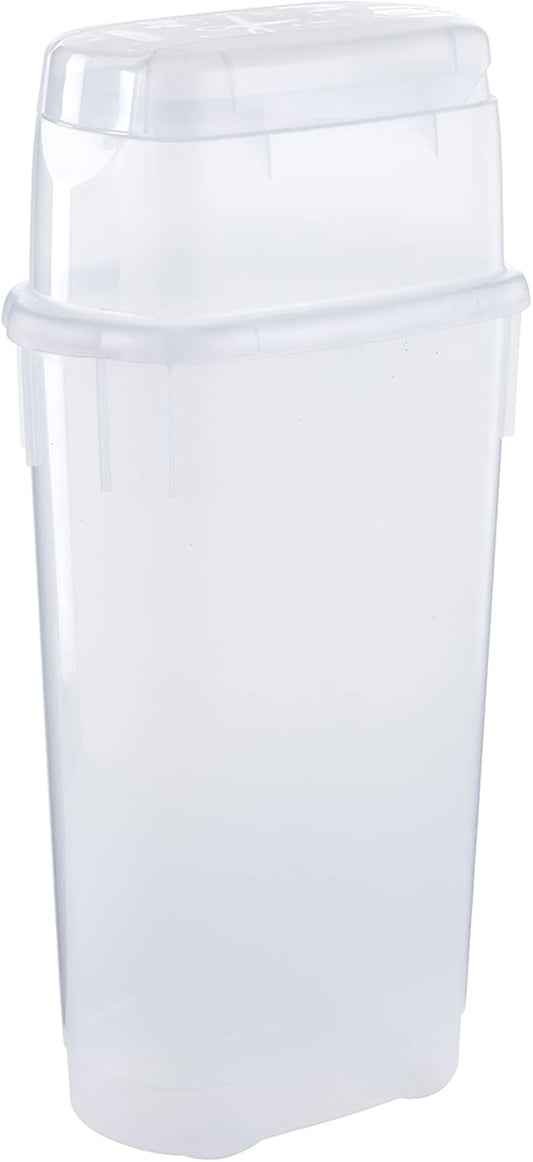 Container Wrapping Paper Organizer W/ Top Ornament Storage, Clear
