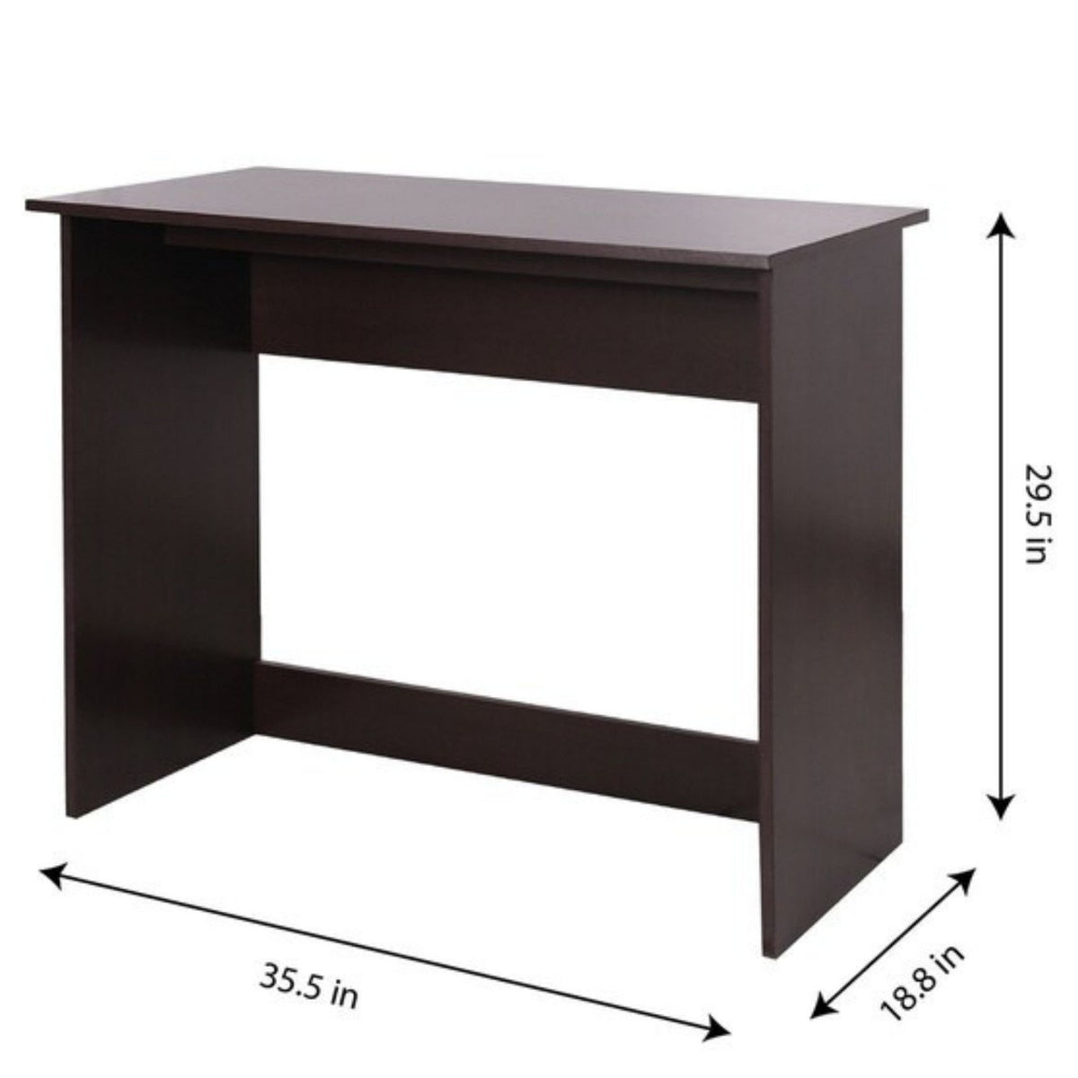 Computer Desk Work Study Office 36"W Writing Desk, Dark Walnut