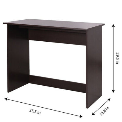 Computer Desk Work Study Office 36"W Writing Desk, Dark Walnut