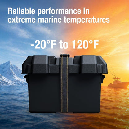 Standard Non-Vented Battery Box Series 24 RV W/Strap Battery Box
