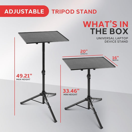 Pyle-Pro Universal Height Angle Adjustable Laptop Projector Stand