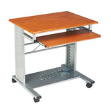 Mobile Computer Workstation Rolling PC Keyboard Shelf Desk