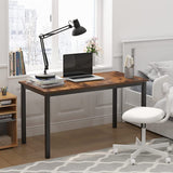 Computer Desk 47" Table Study Home Office Gaming Desk, Brown