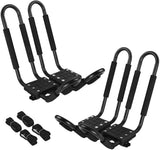 Car Roof Carrier Rack Canoe Boat Surf Ski Car Mount, Set Of 2 Pairs