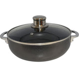 IMUSA Caldero 3.2Qt Nonstick Dutch Oven W/Glass Lid, Black