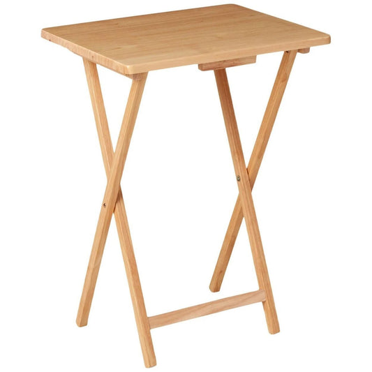 Folding TV Tray Table Lightweight Portable Tray Table- Natural