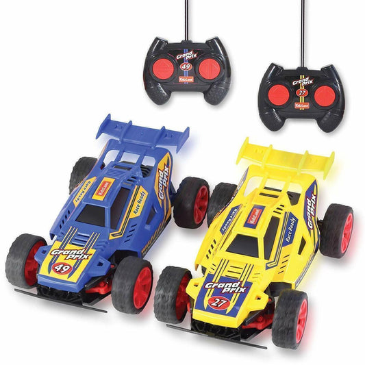 Remote Control All-Direction Drive 35 Ft Range Racing Cars, Set of 2