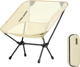 Portable Folding Chair Camping Backrest Lounge Beach Chair, White