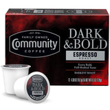 Community Coffee Dark & Bold Espresso K-Cup Coffee Pods- 12 Count