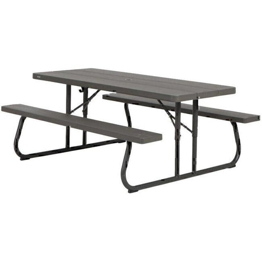 All-Weather Outdoor 6ft Folding Picnic 8 Bench Seats Seating Table