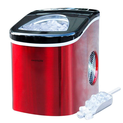 Frigidaire Ice Maker Two Size Maker 26lb Ice Production, Red