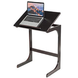Adjustable C-Shape Couch End Table Laptop Bedside Table Desk W/Tilt