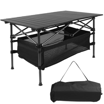 Folding Camping Table Portable Aluminum BBQ Desk W/ Carrying Bag