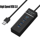 Multi High Speed 4 Port USB 3.0 HUB Computer Laptop 4 USB Expansion