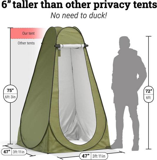 Portable Pop Up Camping Beach Toilet Shower Changing Room Tent