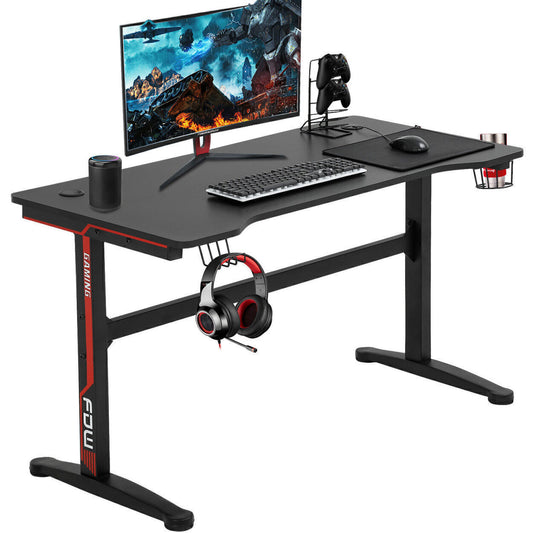 Modern Computer Desk Office Gaming Desk 47-in Large Workstation