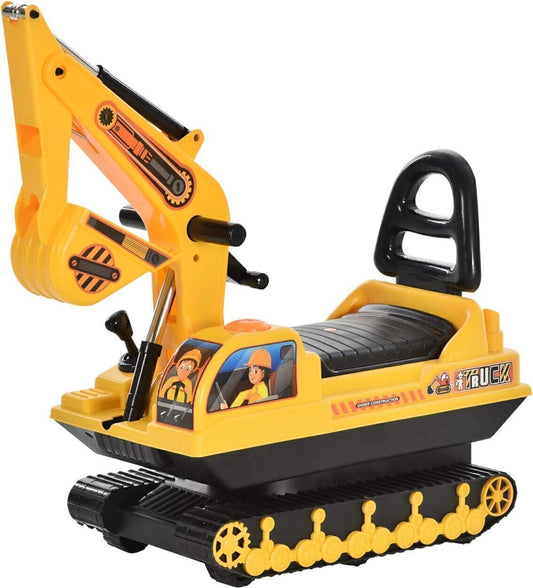 Power Ride On Excavator Toy Tractors Digger Scooter Walker Play