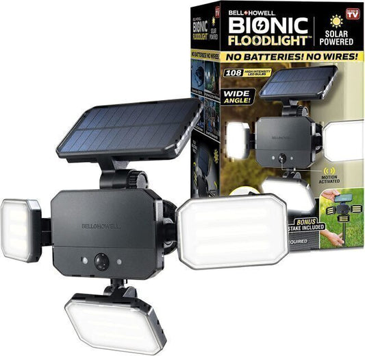 Outdoor LED Panels Motion Sensor Light Solar Powered Garden Floodlight