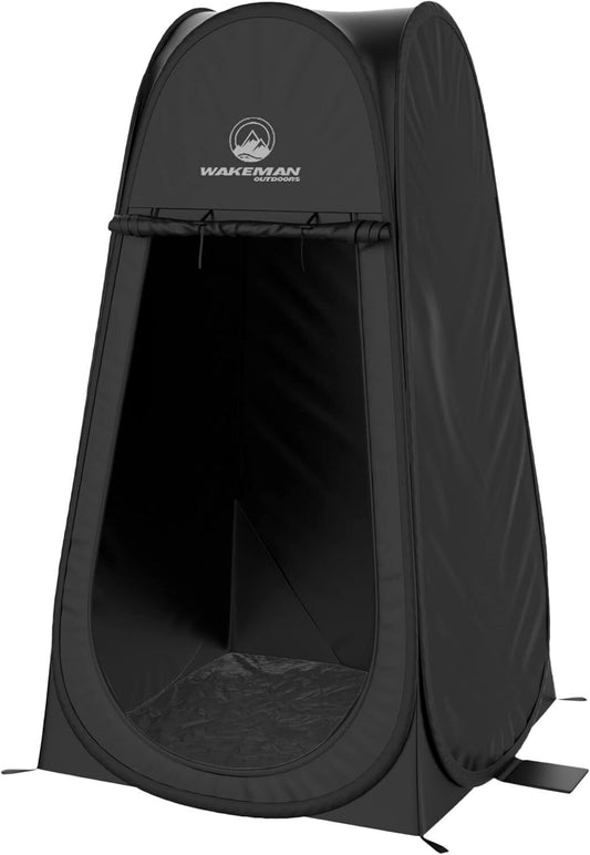Privacy Tent Portable Camping Pop Up Pod Tent W/Carry Bag, Black