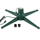 Christmas Tree Metal Stand Electric Rotating Holiday Stand-Green
