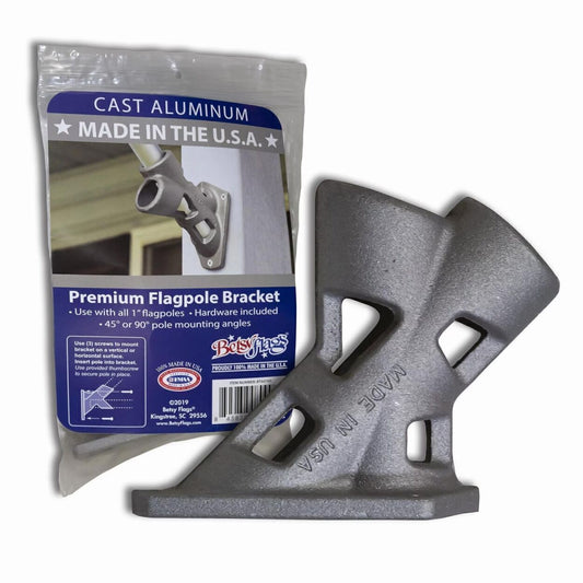Aluminum Flagpole Bracket 1-inch Pole 2-Position Pole Mounting