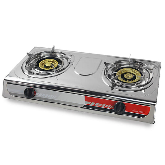 Outdoor Stove Adventures Portable Twin Burners Propane Tabletop Stove