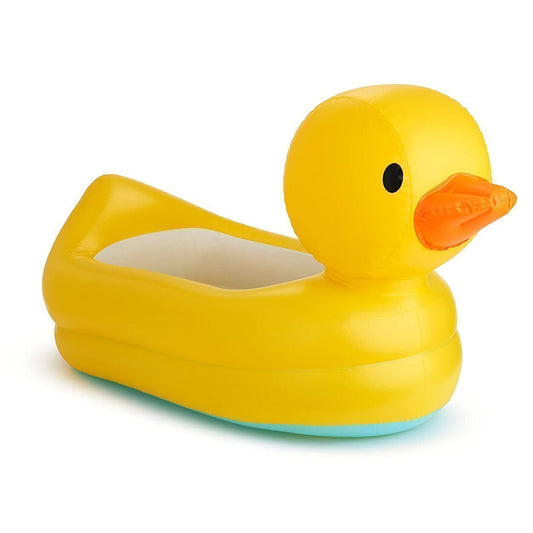 Inflatable Safety Duck Tub foldable White Hot Heat Alert Baby Bathtub