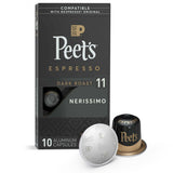 Peet's Coffee Espresso Capsules Dark Roast Coffee Capsule, 10 Count
