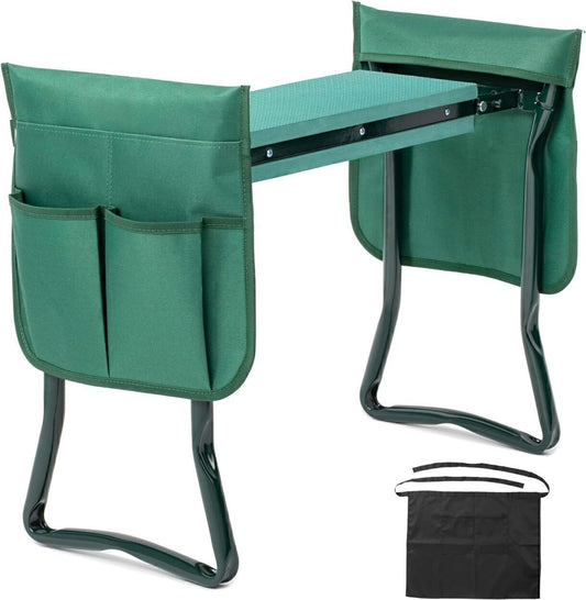 Garden Kneeler Seat Foldable Kneeling Stool Foam Pad Bench
