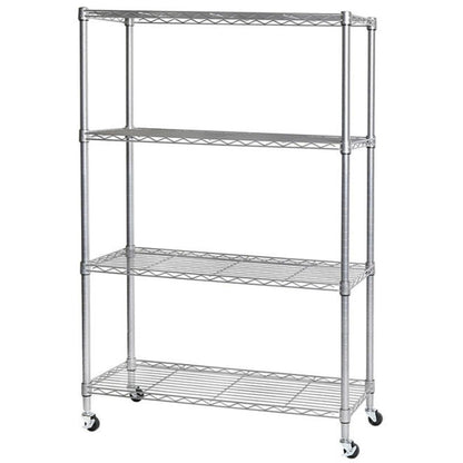 Wire Shelving Storage Unit 4-Tier Steel Shelves Organizer Rack
