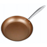 Aluminum Frying Pan Non-Stick Copper Finish Skillet, 10 inch