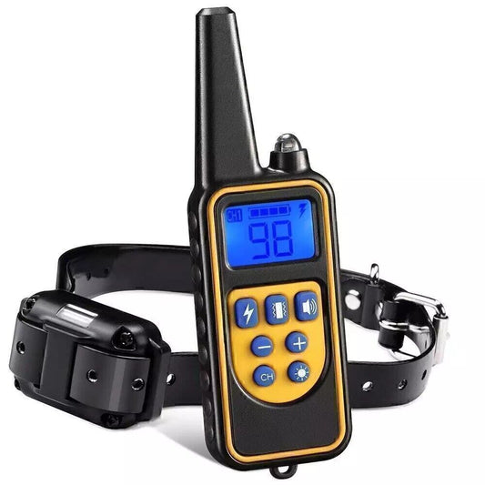 Dog Shock Training Collar LED Light 2700 Ft Range Remote Dog Trainer
