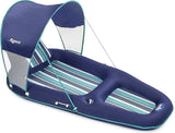 Water Lounge Pool Floatie W/ Sunshade & Cup Holder (Package may vary)