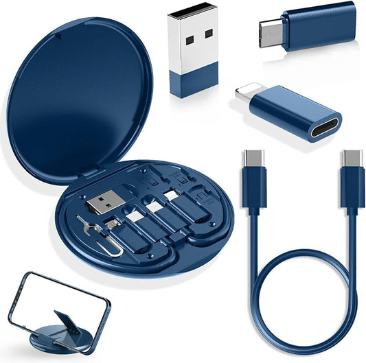 USB C Multi Adapter Kit Micro USB C Adapter Cable W/Box, Blue