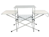 Camp Cooking Stand Steel Frame Camp kitchen 3 Tabletops Stand
