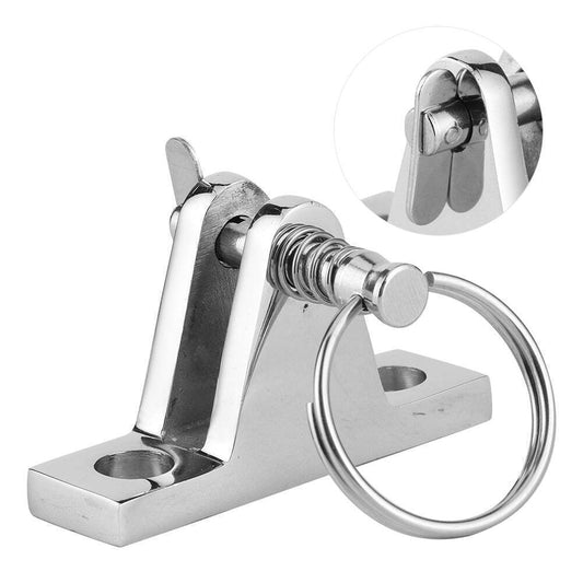 Stainless Steel Bimini Top Deck Hinge With Release Pin Boat Deck Hinge