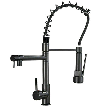 Kitchen Faucet Deck Mounted Single Handle Pull Down Sprayer