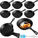 Mini Cast Iron Skillets Small Plate Kitchen Skillets, 10 Sets