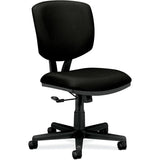 HON Armless Desk Chair Ergonomic Adjustable Rolling Chair-Black