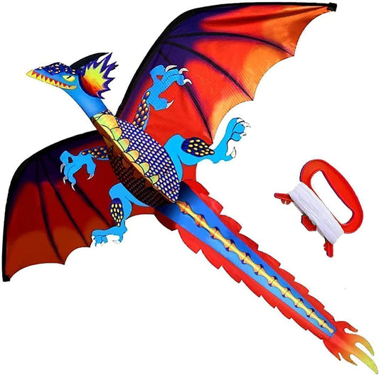Classical Dragon Kite Single Line Kids Adults Easy to Fly Dragon Kite