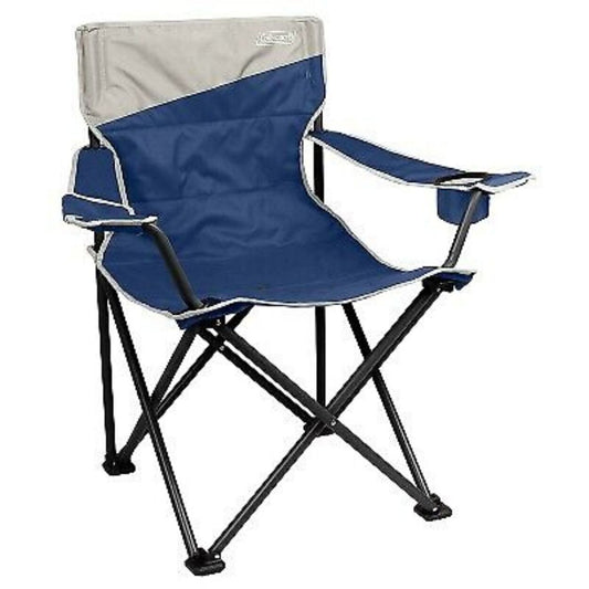 Coleman Portable Camping Chair Tall Quad II Outdoor Chair, Gray