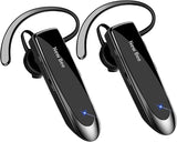 Bluetooth Wireless Handsfree Headset iPhone Android Laptop, 2 Pack