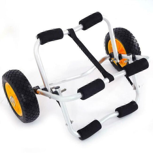 Aluminum Bend Kayak Carrier Boat Canoe Dolly Trolley Wheels Trailer