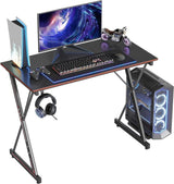 Gaming Desk 40"W PC Computer Gamer Workstation Home Office Desk Table