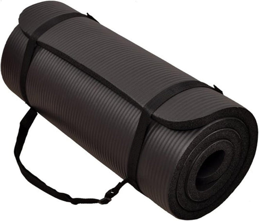Exercise Yoga Mat 71"x 24" Home Workout 1” Thick Non-Slip Mat