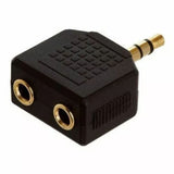 Headphone Adapter 1 Male to 2 Female 3.5mm Y Audio Splitter