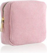 Menstrual Bags Teen Girls Corduroy Sanitary Storage Pouch, Pink
