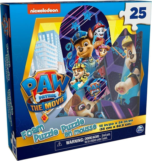 PAW Patrol Foam Puzzle 25-Piece Jigsaw Oval-Shaped Jigsaw Puzzle
